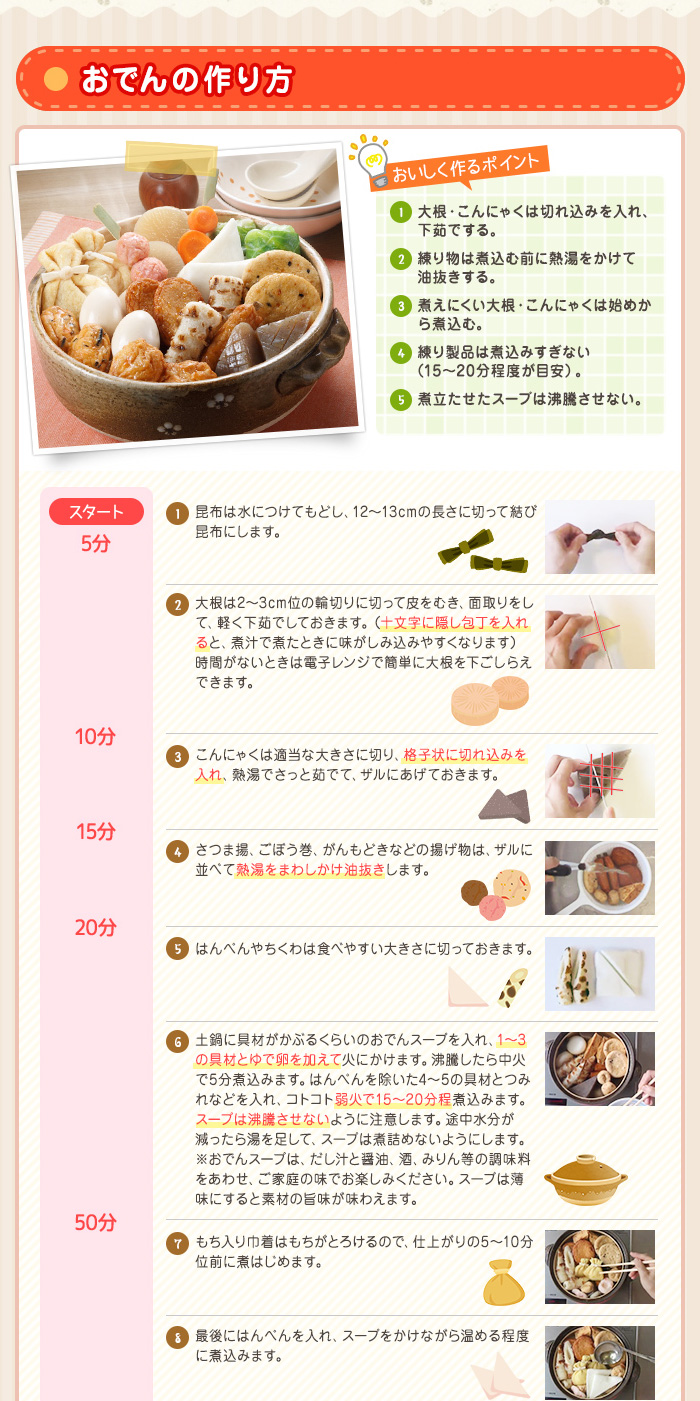 おでんの作り方