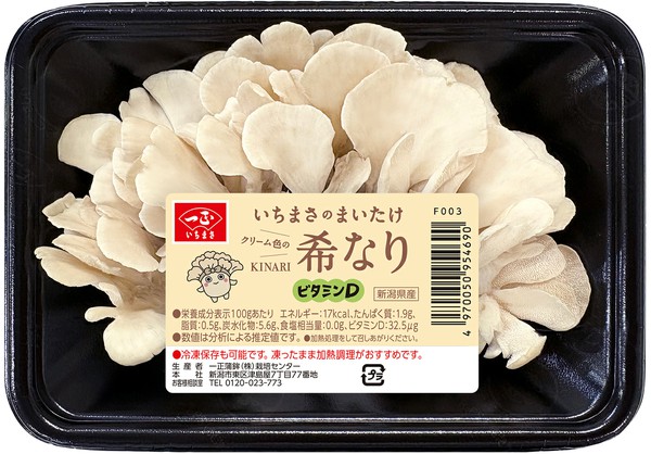 いちまさのまいたけ クリーム色の希なり ビタミンD - 商品情報 | 一正